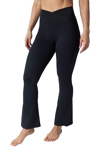 Lux Crossover Flare Leggings - High-Waisted Design for Ultimate Comfort