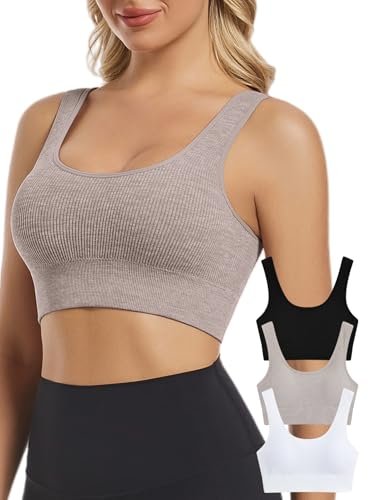 Seamless Performance Bra Tops for Yoga and Active Wear