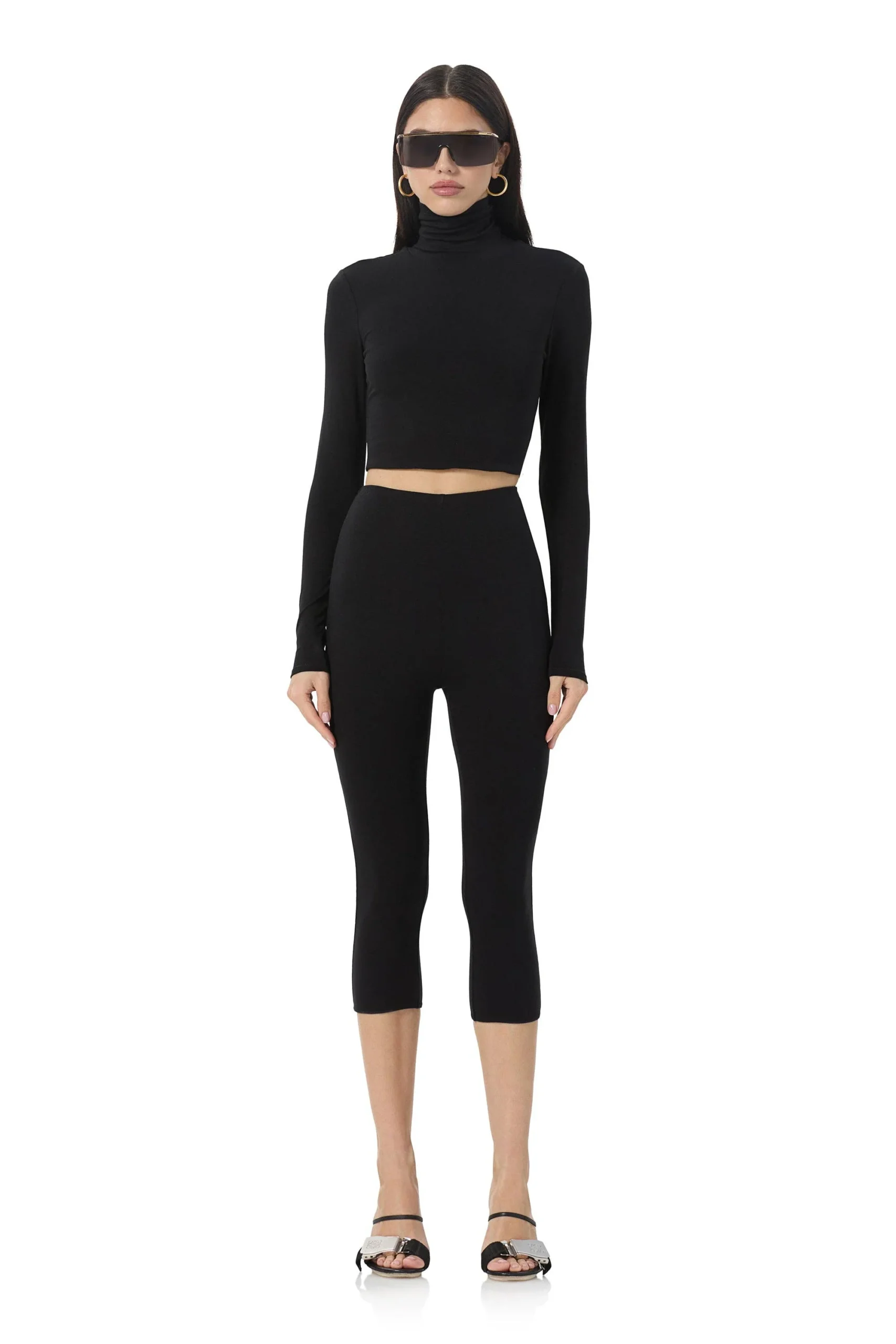 Cropped Top and Capri Legging Set